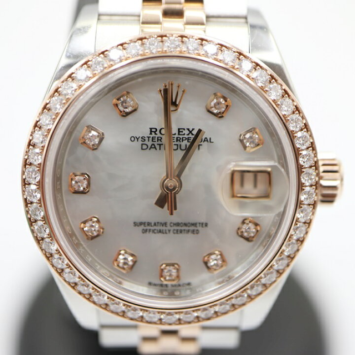 ROLEX Datejust シェル&ダイヤモンドピンクゴールドコンビ