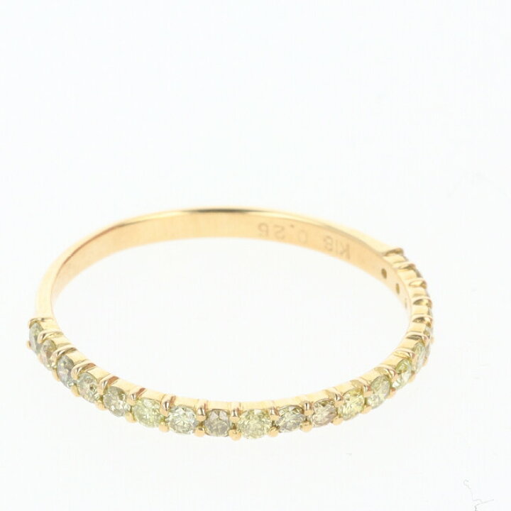 Jewelry】K18YG イエローダイヤモンド デザインリング イエロー  