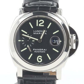 パネライ【PANERAI】PAM00104 ルミノール マリーナ オートマチック/自動巻き ステンレススティール/SS スモールセコンド メンズ/男性 ギフト プレゼント 贈り物 お祝い【中古】h