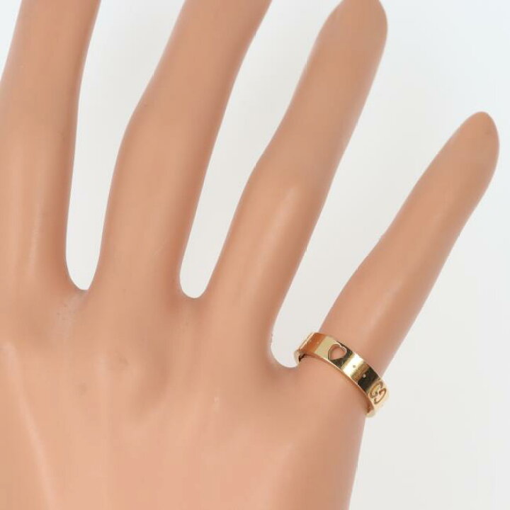 楽天市場】グッチ【GUCCI】K18YG アイコンリング 約3.3g/約7号 