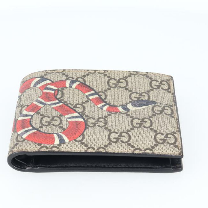 楽天市場】グッチ【GUCCI】451266 二つ折り財布 スネーク プリント GG  