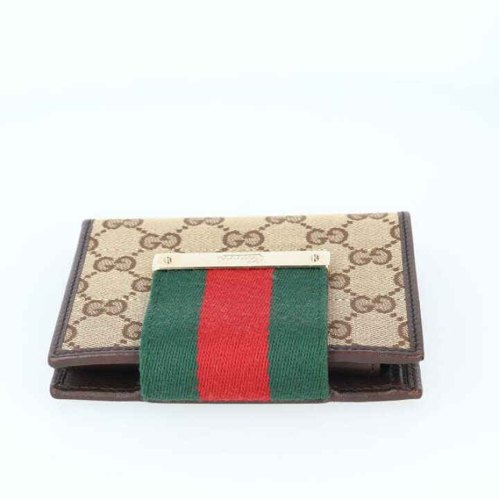 楽天市場】グッチ【GUCCI】181669 GGキャンバス 二つ折り財布 メンズ 