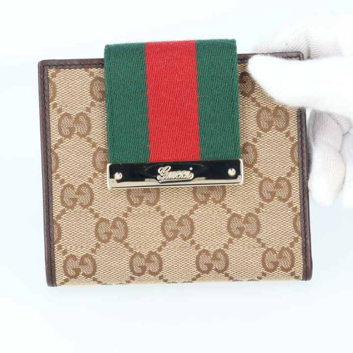 楽天市場】グッチ【GUCCI】181669 GGキャンバス 二つ折り財布 メンズ 