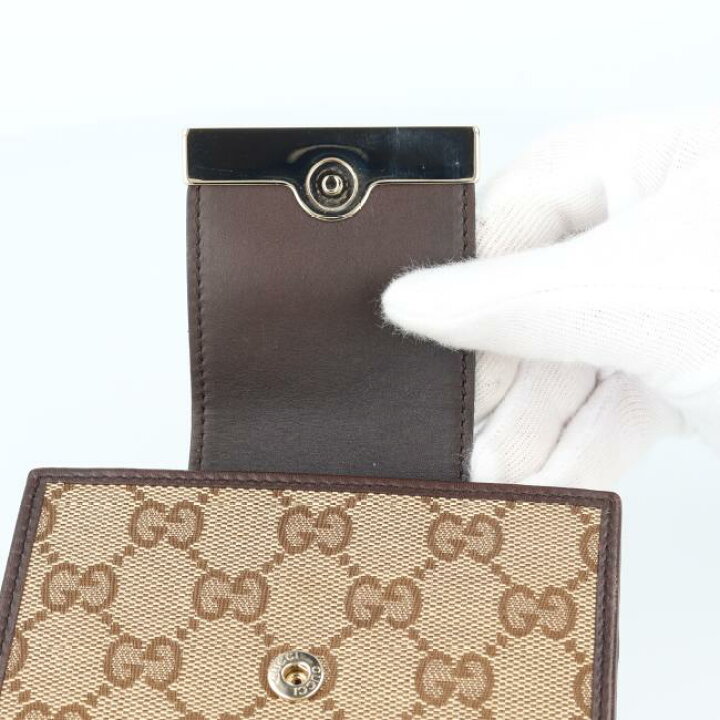 楽天市場】グッチ【GUCCI】181669 GGキャンバス 二つ折り財布 メンズ 