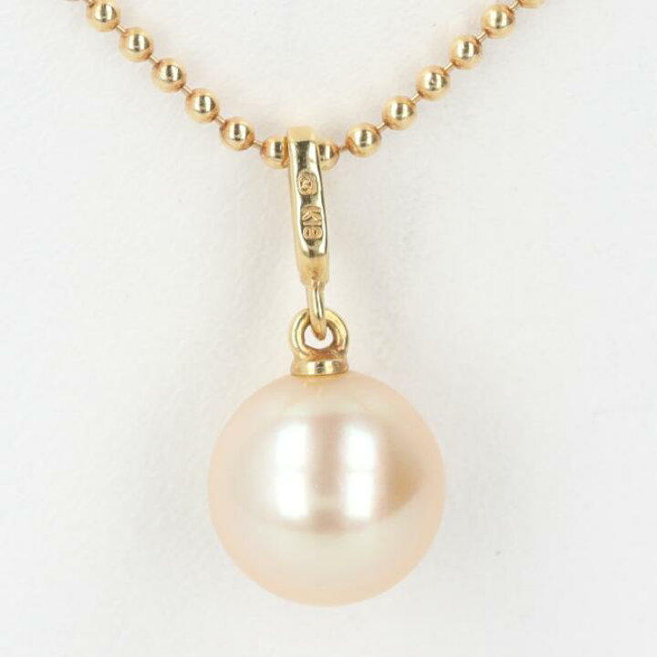 楽天市場】ミキモト【MIKIMOTO】K18YG ゴールデンパールネックレス 約 