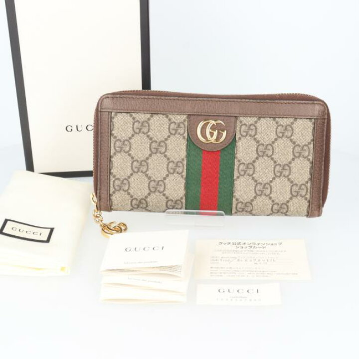 楽天市場】グッチ【GUCCI】 523154 ラウンドファスナー長財布 GG  