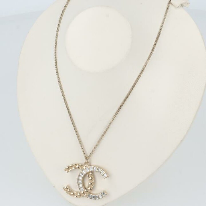 楽天市場】シャネル【CHANEL】ココマーク ラインストーンネックレス 