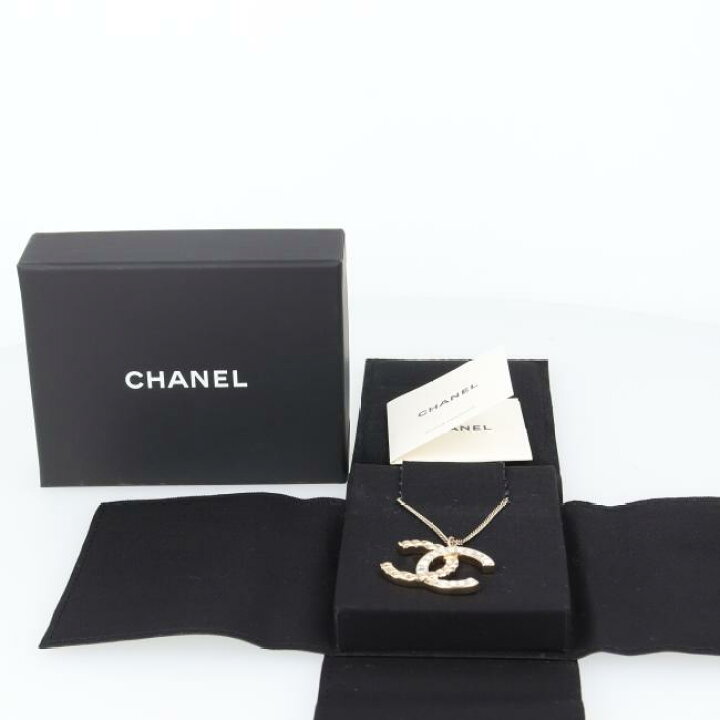 楽天市場】シャネル【CHANEL】ココマーク ラインストーンネックレス 