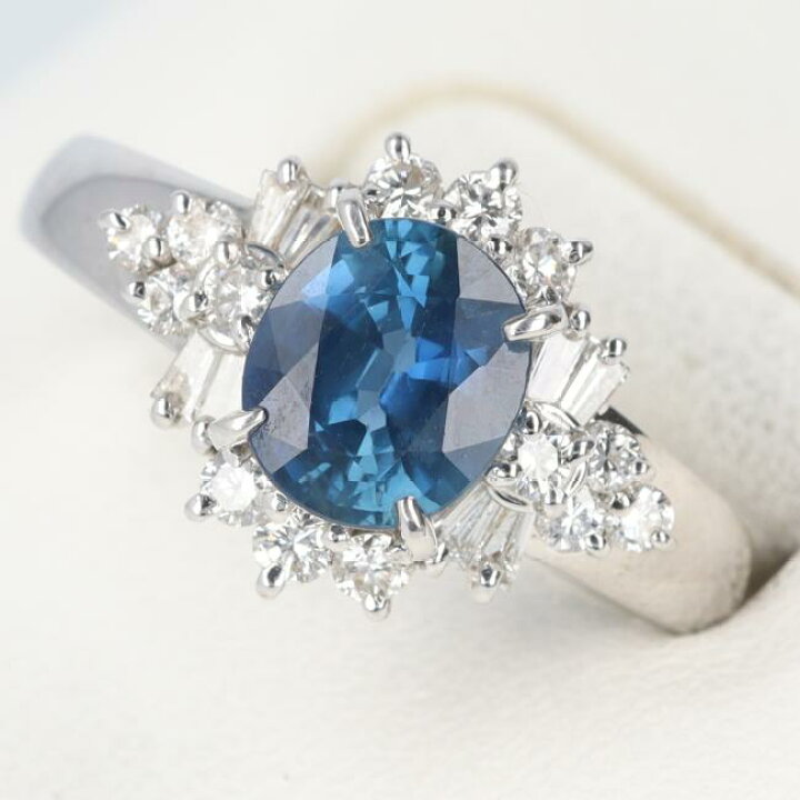 楽天市場】PT900 サファイア・ダイヤモンドリング S1.55ct/D0.46ct 約 