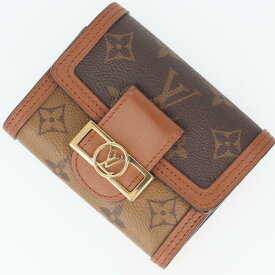 ルイヴィトン【LOUIS VUITTON】M68725 ポルトフォイユ ドーフィーヌ モノグラム リバース ブラウン ゴールド金具 お財布 ウォレット レディース/女性 ギフト プレゼント お祝い ブランド【中古】h