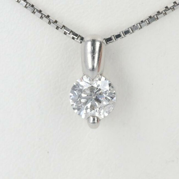 楽天市場】PT900/850 ダイヤモンドネックレス 一粒 D0.307ct 約2.3g/約 