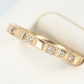 canal4℃【カナルヨンドシー】K10YG ダイヤモンドリング 約1.8g/約13号 ブランドジュエリー イエローゴールド Gold JEWELRY 貴金属 指輪 レディース/女性【中古】h