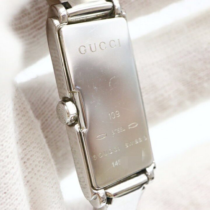 楽天市場】グッチ【GUCCI】109 バングルウォッチ クオーツ 腕時計  
