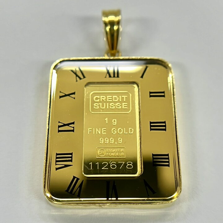 楽天市場】K24/K18YG LIBERTY/リバティ インゴット付ペンダントトップ 