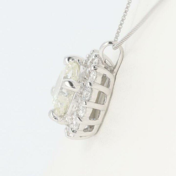 楽天市場】PT900/850 ダイヤモンドネックレス D1.032ct/D0.38ct 約50cm 