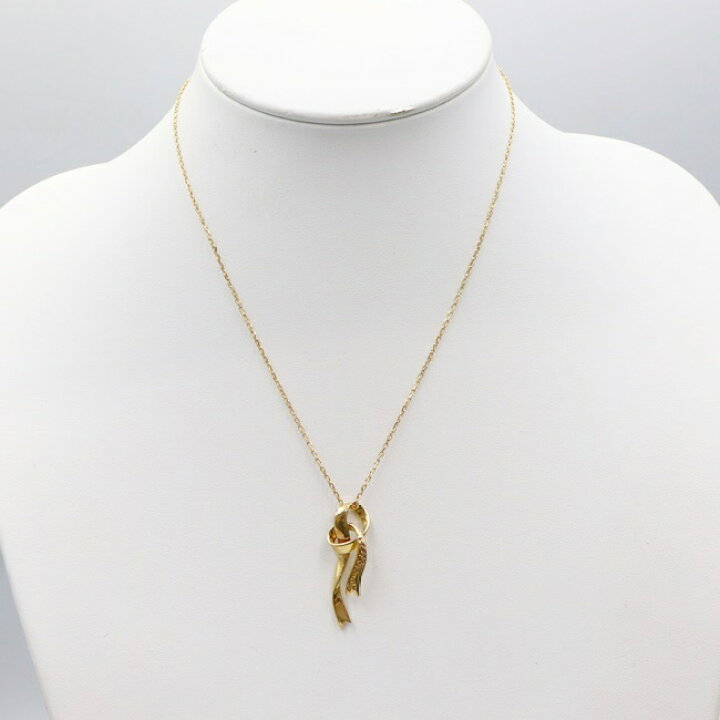 楽天市場】ミキモト【MIKIMOTO】K18YG リボンモチーフ ゴールド  