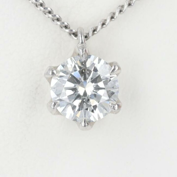 楽天市場】PT850 ダイヤモンドネックレス D0.43ct 約40cm/約2.6g 一粒 