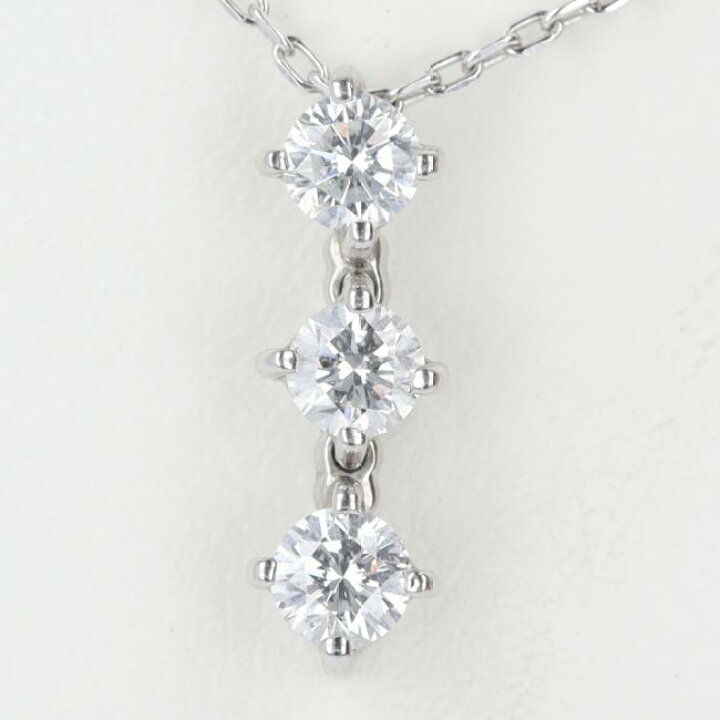 楽天市場】PT900/850 ダイヤモンドネックレス D0.35ct 約40cm/約2.4g 3 