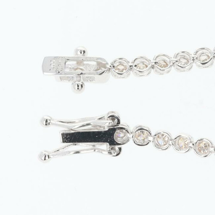 楽天市場】【新品】K18WG ダイヤモンドブレスレット テニス 