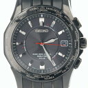 セイコー【SEIKO】SAGZ027/7B25-0AF0 ブライツ ワールドタイム チタニウム チタンボディ チタンベル ブラック文字盤 10気圧防水 ソーラー デイト メンズ/男性 ギフト プレゼント【中古】h土浦