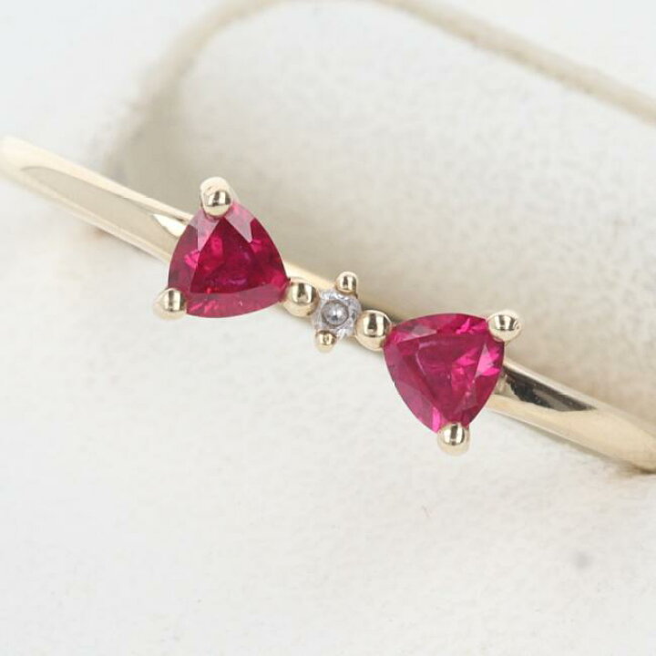 楽天市場】スタージュエリー【star jewelry】K10YG ルビー付デザイン 