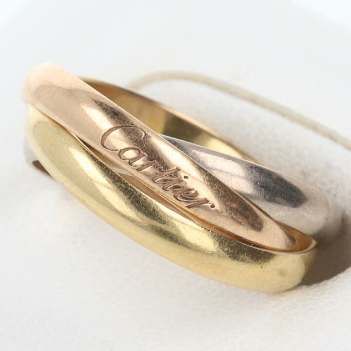 楽天市場】カルティエ【Cartier】K18YG/PG/WG トリニティリング 約5.1g 