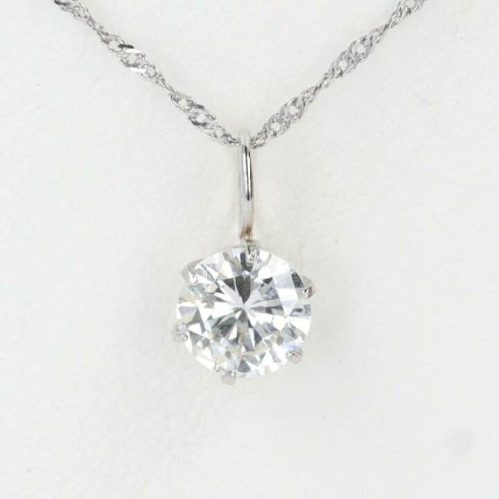 楽天市場】Pt900/Pt850 ダイヤモンドネックレス D0.35ct 約0.8g/約40cm 