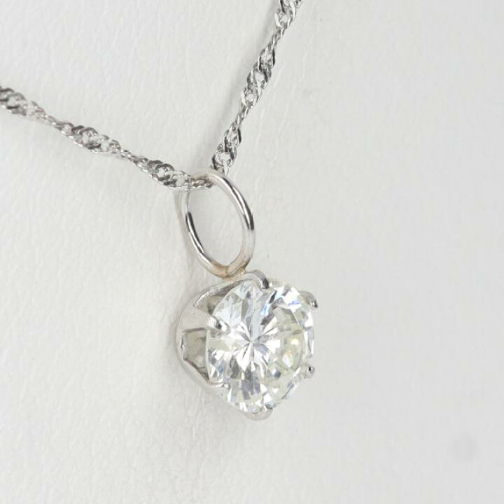 楽天市場】Pt900/Pt850 ダイヤモンドネックレス D0.35ct 約0.8g/約40cm 