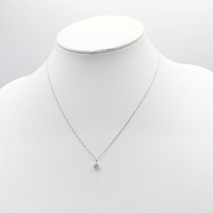 楽天市場】Pt900/Pt850 ダイヤモンドネックレス D0.35ct 約0.8g/約40cm 