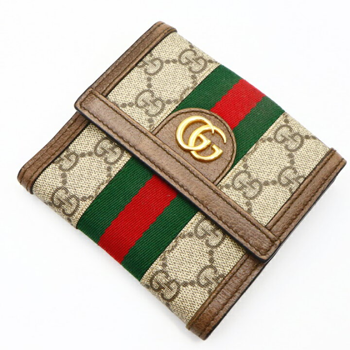 楽天市場】グッチ【GUCCI】523173 オフィディア Wホック財布 二つ折り  