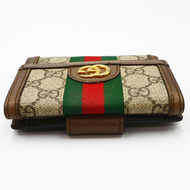 楽天市場】グッチ【GUCCI】523173 オフィディア Wホック財布 二つ折り  