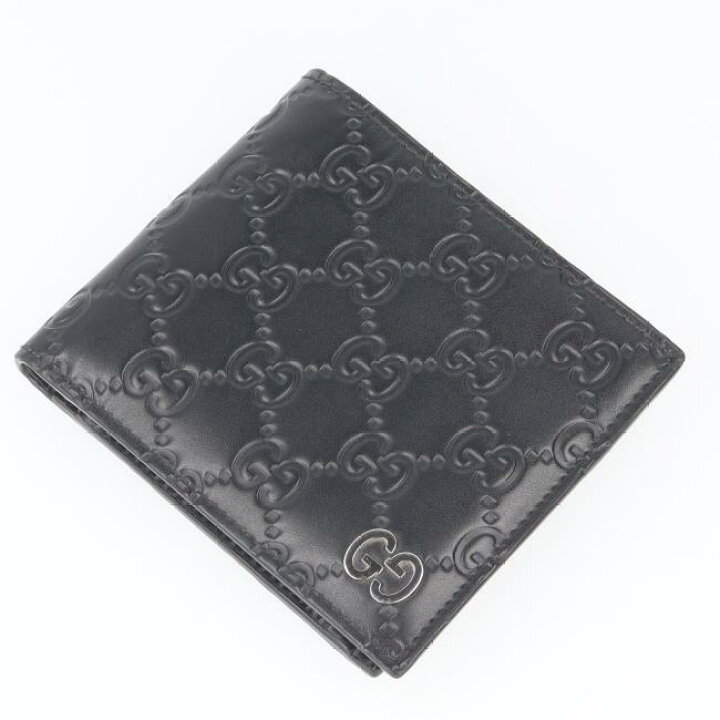 楽天市場】グッチ【GUCCI】473922 グッチシマ レザー 二つ折り財布  