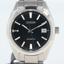 シチズン【CITIZEN】NB1050-59E シチズンコレクション/CITIZENCOLLECTION 機械式(手巻き付き) ブラック文字盤 デュラテクト 10気圧防水 裏スケ メンズ/男性 ギフト プレゼント 贈り物 お祝い【中古】h