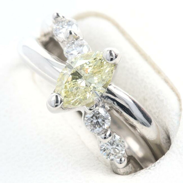 楽天市場】PT900 ダイヤモンドリング D0.512ct/D0.22ct 約11号/約7.5g 