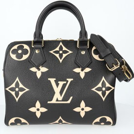 ルイヴィトン【Louis Vuitton】M58947 スピーディ・バンドリエール 25 モノグラム・アンプラント バイカラー レディース/女性 ハンドバッグ ショルダーバッグ 黒/ブラック/ノワール ゴールド金具 ギフト プレゼント 贈り物 お祝い【中古】h