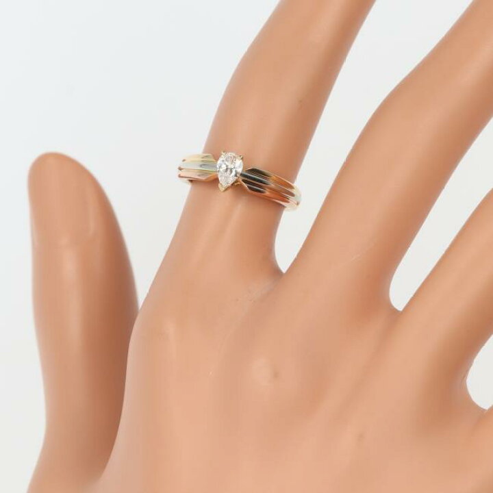 楽天市場】カルティエ【Cartier】K18YG/PG/WG トリニティリング 約4.1g  