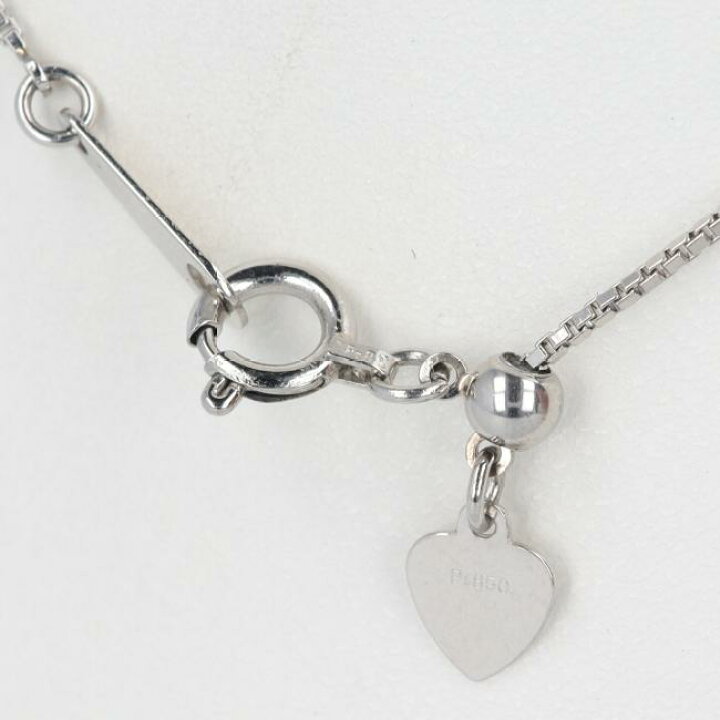 楽天市場】PT900/PT850 ダイヤ付きデザインネックレス D0.26ct 約45cm 