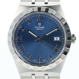 チューダー　チュードル【TUDOR】28500 ロイヤル デイデイト チューダー ブルー文字盤 SS/ステンレス 自動巻き 腕時計 メンズ/男性 ブランド ギフト プレゼント 贈り物 お祝い【中古】k