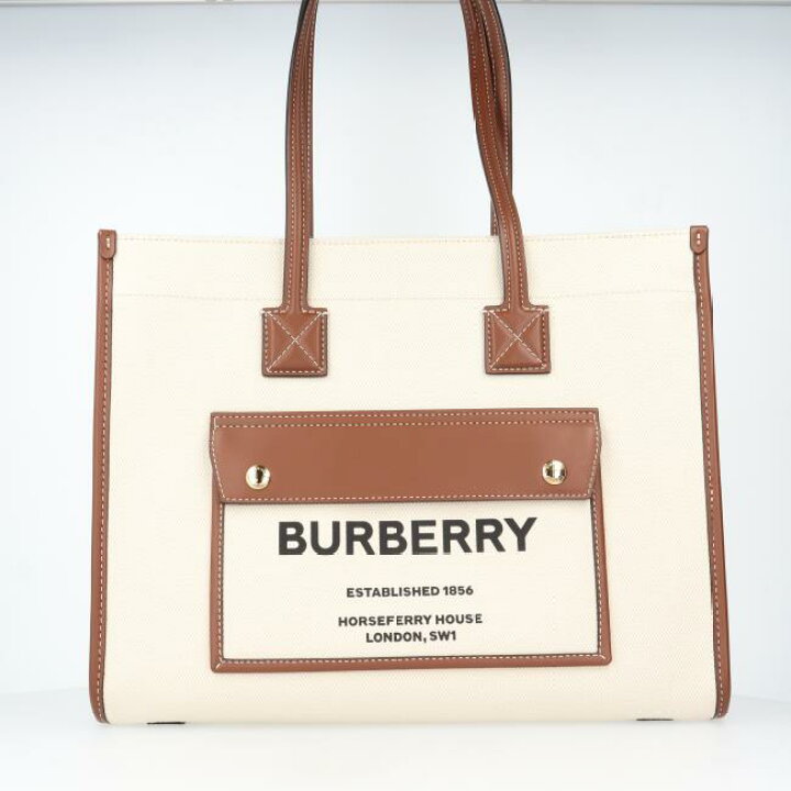 楽天市場】バーバリー【BURBERRY】8044138 スモール フレヤトート 