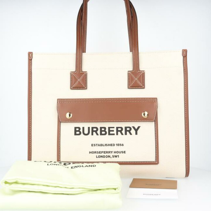 楽天市場】バーバリー【BURBERRY】8044138 スモール フレヤトート 