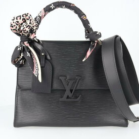 ルイヴィトン【LOUIS VUITTON】M53695 エピ グルネルPM スカーフ付 レディース/女性 ハンドバッグ・ワンショルダーバッグ ブラック/黒 ノワール オレンジ シルバー金具 ギフト プレゼント 贈り物 お祝い【中古】h