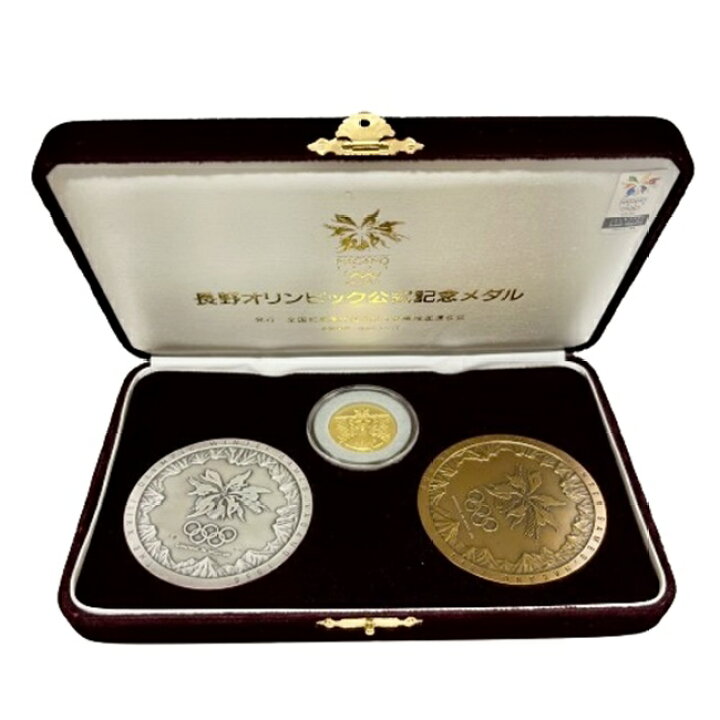 楽天市場】K24 金貨 純金 長野オリンピック公式記念メダル 3点セット 