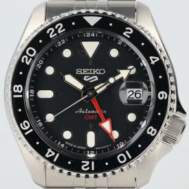 【未使用】セイコー【SEIKO】SBSC001 4R34 SKX スポーツスタイル スポーツ/セイコーファイブ ブラック/黒文字盤 ステンレス 自動巻き/オートマ 裏スケ メンズ/男性 ギフト プレゼント【中古】k