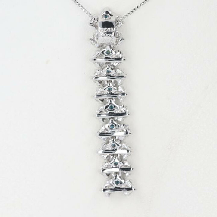 楽天市場】K18 ダイヤモンドネックレス D0.70ct/D0.30ct 約45cm/約3.8g 