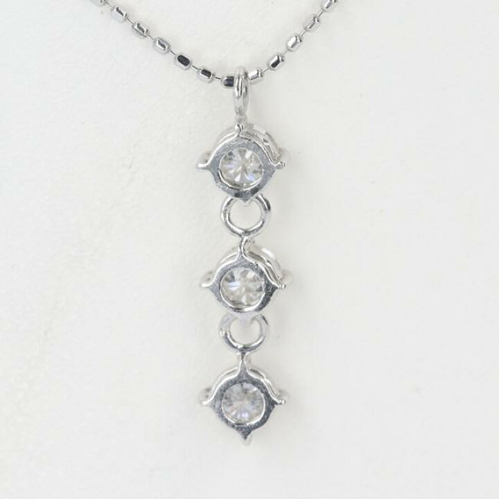 楽天市場】PT900/PT850 トリロジーダイヤモンドネックレス D0.50ct 約 