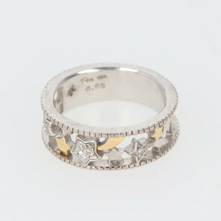 楽天市場】スタージュエリー【star jewelry】K18WG ダイヤモンドリング 