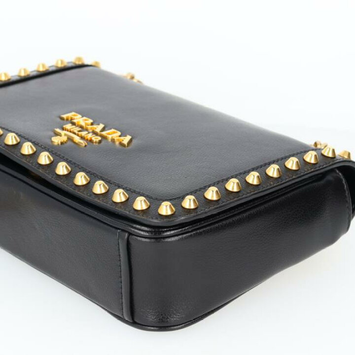 楽天市場】プラダ【PRADA】1BD147 スタッズ チェーンショルダーバッグ