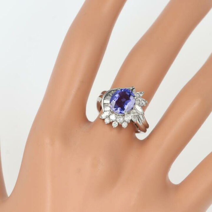 楽天市場】PT900 タンザナイト・ダイヤモンド付リング T2.83ct/D1.14ct  