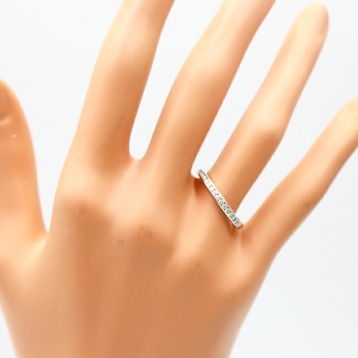 楽天市場】ティファニー【Tiffany&Co.】PT950 ハーフエタニティリング 