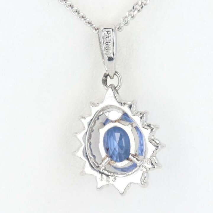 楽天市場】PT900/850 サファイア・ダイヤモンドネックレス S1.04ct/D0 